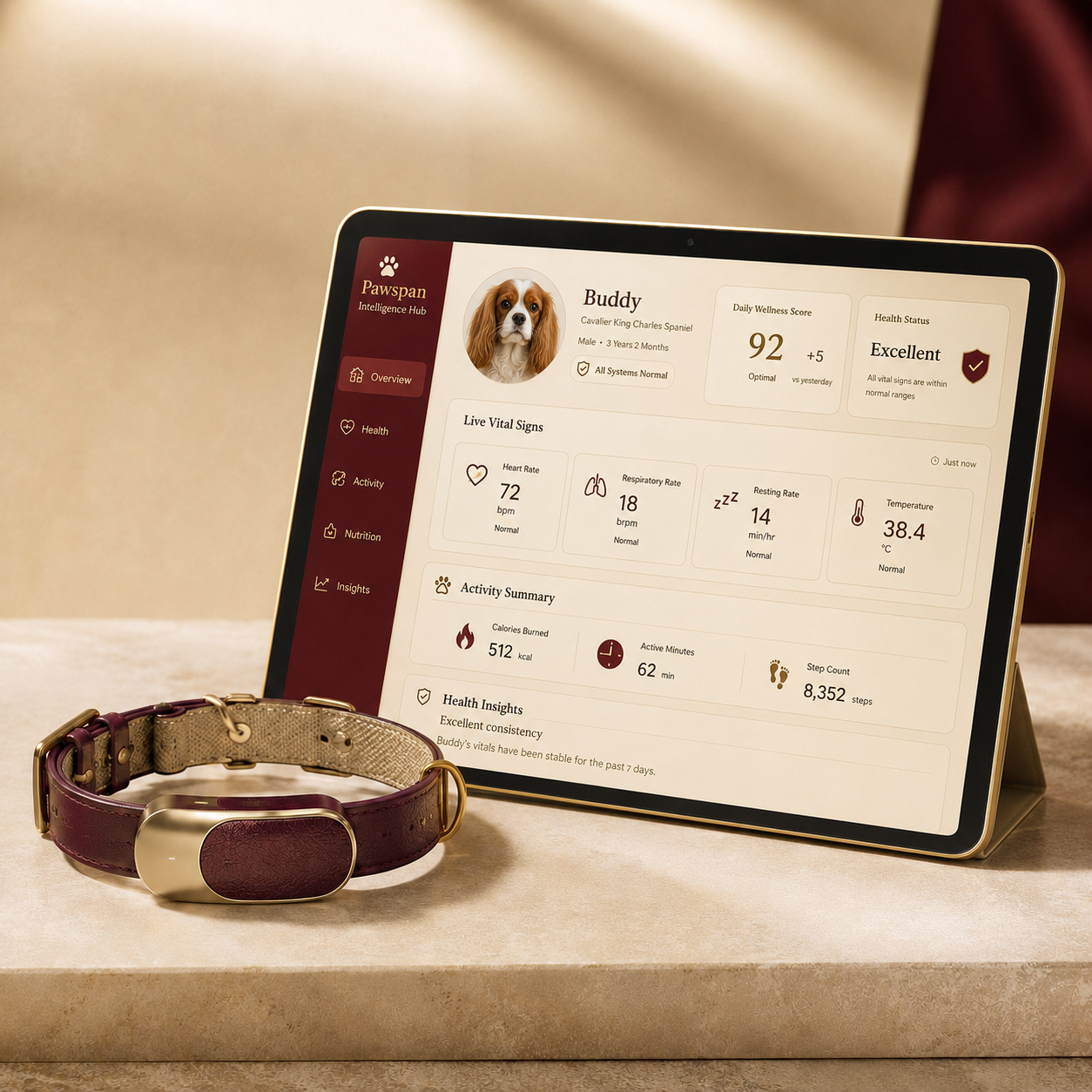 Pawspan Connected Care | Smart Collar and Intelligence Hub,