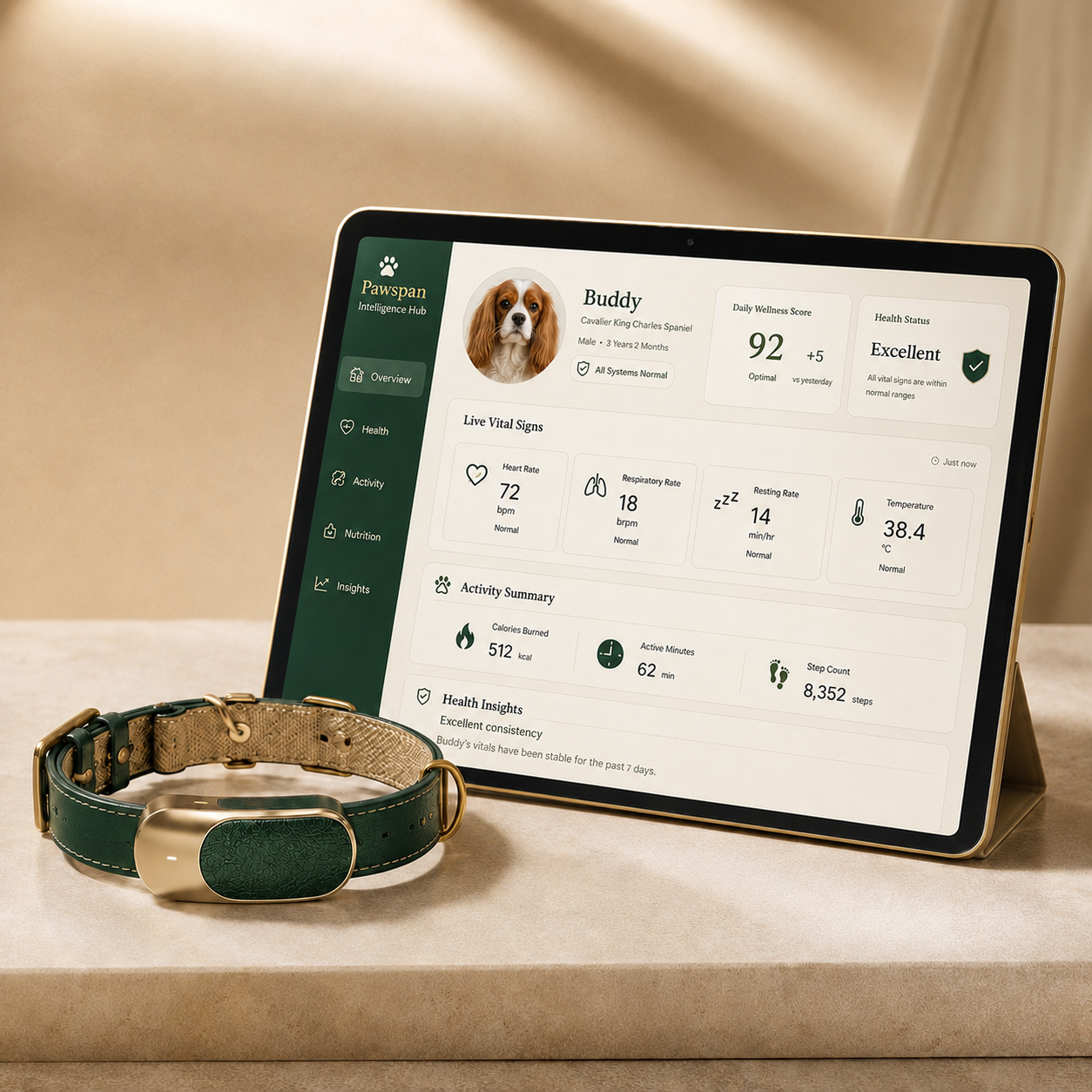 Pawspan Connected Care | Smart Collar and Intelligence Hub,
